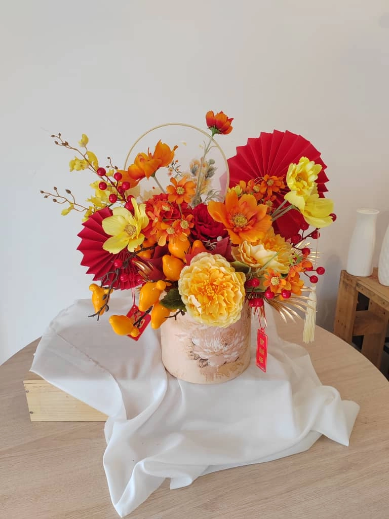 2025 Lunar Bloom - Red & Yellow Theme